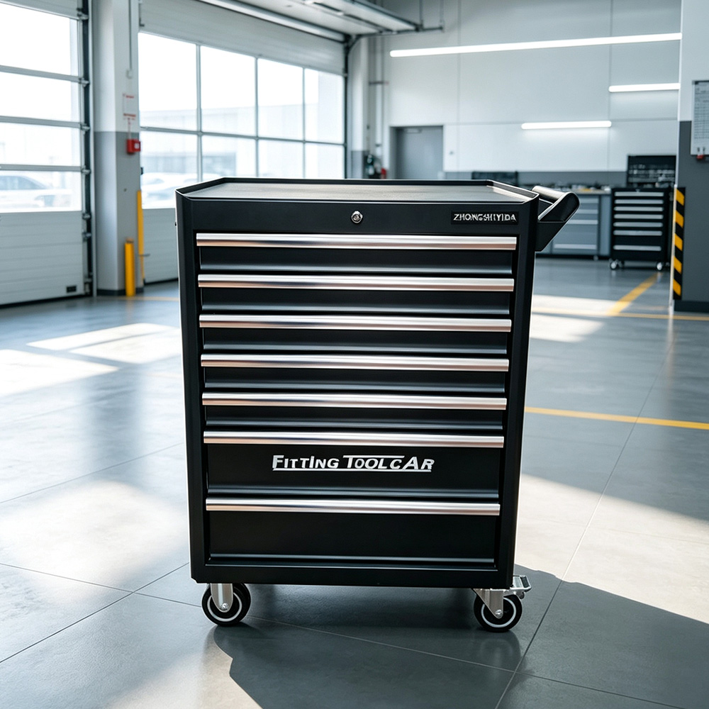 7-Drawer Rolling Heavy Duty Tool Cabinet with Lock for Garage & Workshop - Image 5
