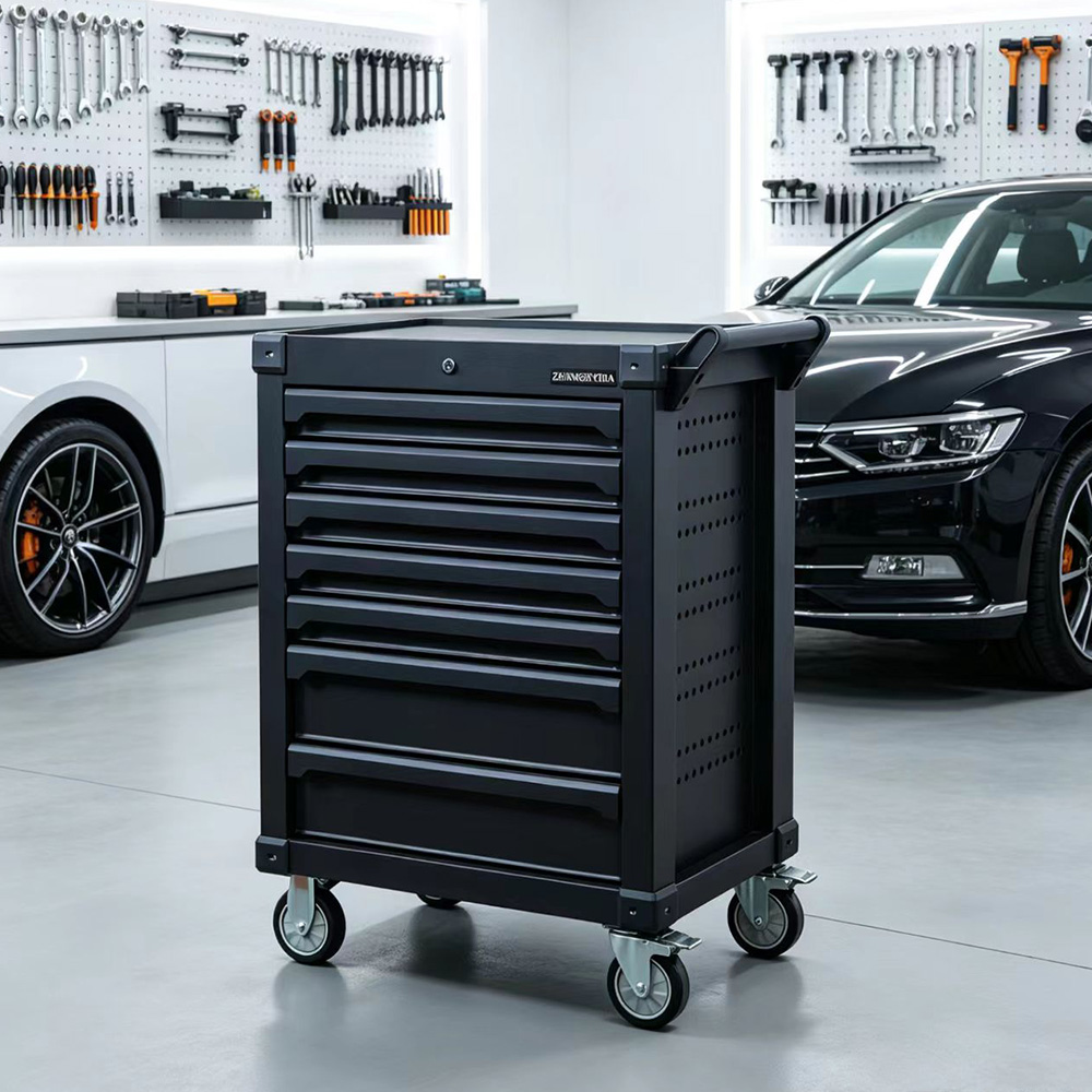 7-Drawer Rolling Heavy Duty Tool Cabinet with Lock for Garage & Workshop - Image 6