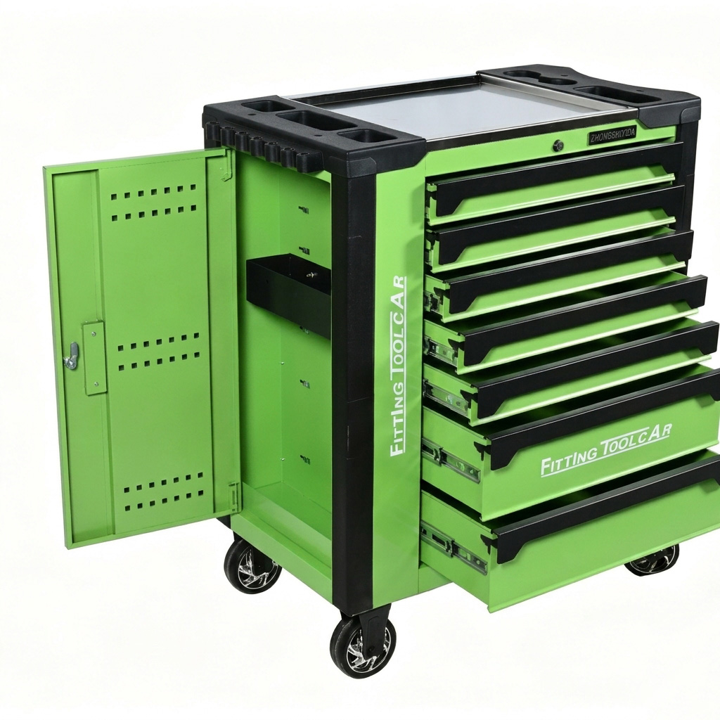 Rolling Tool Chest 7 Drawer Anti-Collision Lockable Heavy Duty Tool Cabinet for Automotive Service Center - Image 4