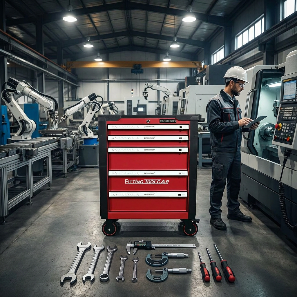 5 Drawer Lockable Rolling Tool Cabinet Heavy Duty Mobile Tool Chest with Anti-Collision Corners for Auto Mechanic Repair Garage - Image 7
