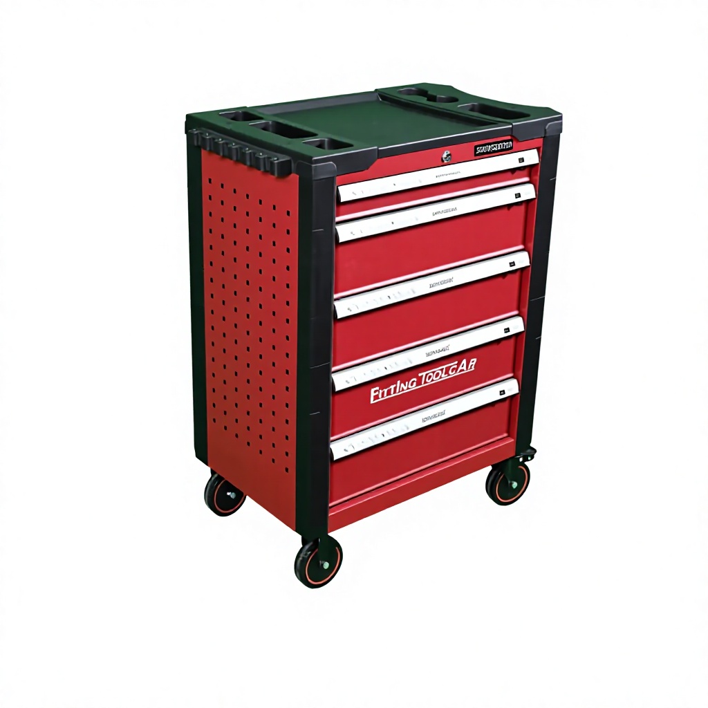5 Drawer Lockable Rolling Tool Cabinet Heavy Duty Mobile Tool Chest with Anti-Collision Corners for Auto Mechanic Repair Garage - Image 4