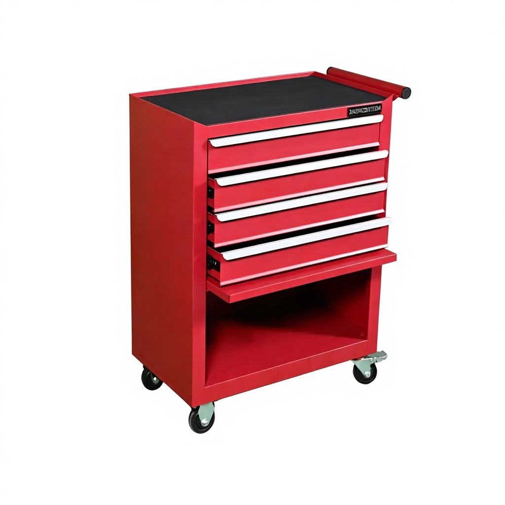 Rolling Tool Trolley 4 Drawer Mechanic Tool Chest Lockable Heavy Duty Anti Rust for Bicycle Repair Shop Garage - Image 6