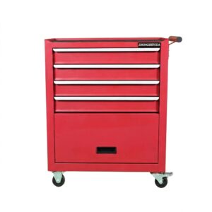 Rolling Tool Trolley 4 Drawer Mechanic Tool Chest Lockable Heavy Duty Anti Rust for Bicycle Repair Shop Garage