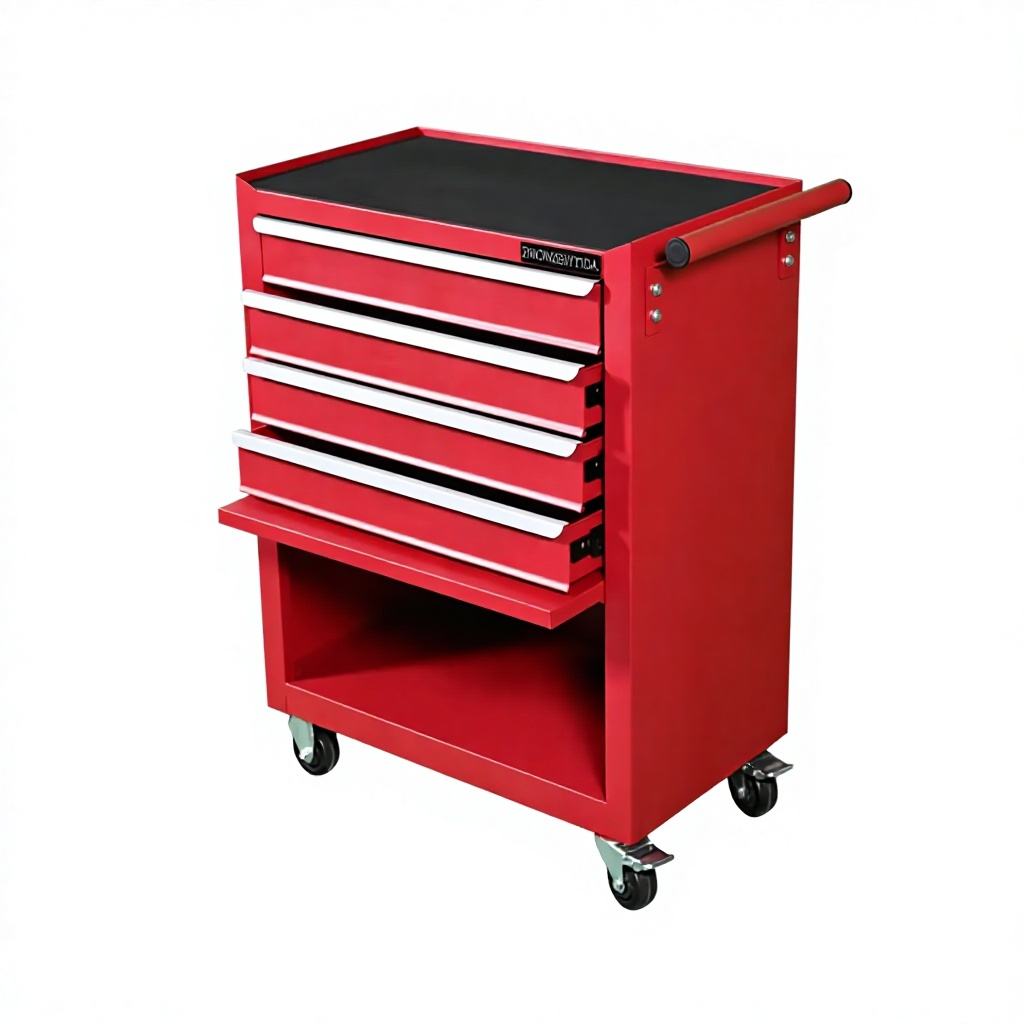 Rolling Tool Trolley 4 Drawer Mechanic Tool Chest Lockable Heavy Duty Anti Rust for Bicycle Repair Shop Garage - Image 7