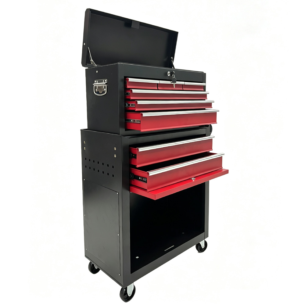 8-Drawer Rolling Heavy Duty Tool Cabinet with Lock for Garage & Workshop - Image 2