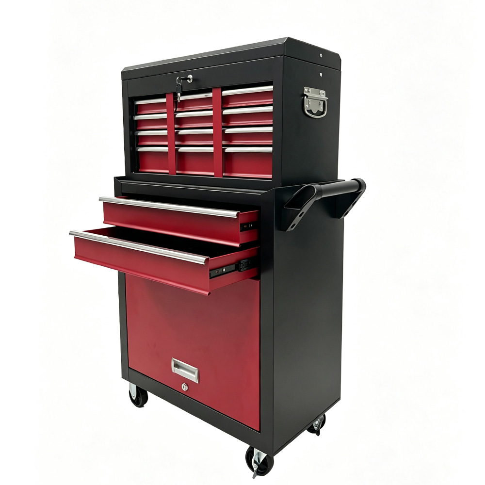 8-Drawer Rolling Heavy Duty Tool Cabinet with Lock for Garage & Workshop - Image 3